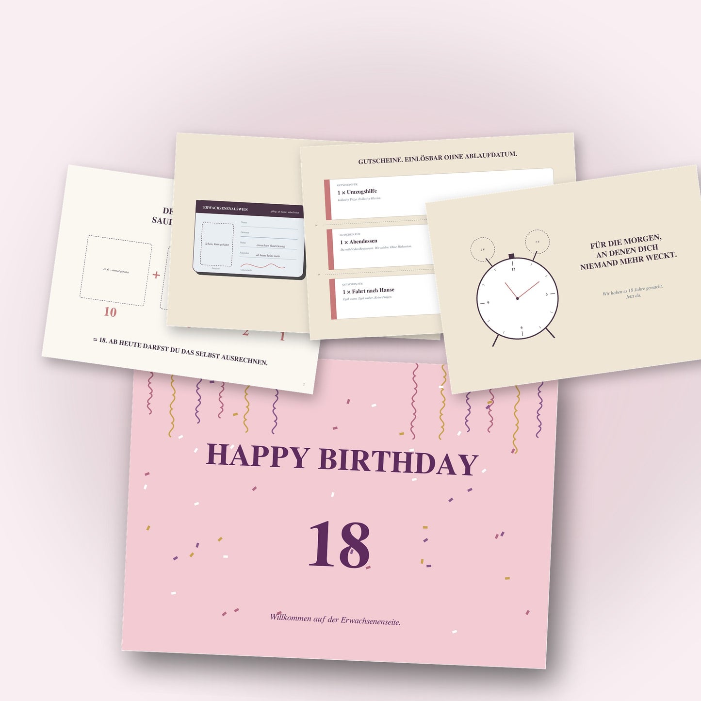Geldgeschenk zum 18.Geburtstag für sie