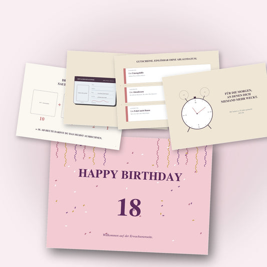 Geldgeschenk zum 18.Geburtstag für sie